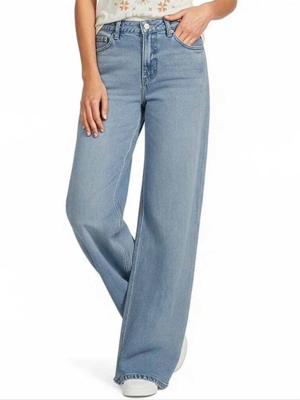 Lucky Brand Wide Leg High Rise Jeans